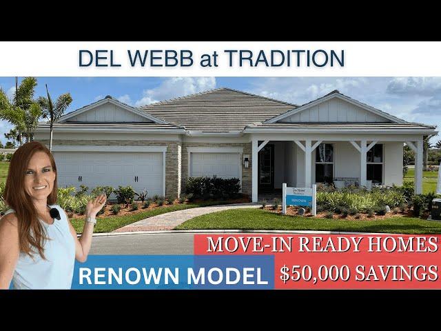 New Estate Homes with 3 Car Garage Del Webb Tradition Port St Lucie Florida