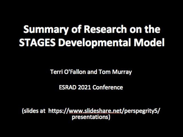 Summary of Research on the STAGES Developmental Model