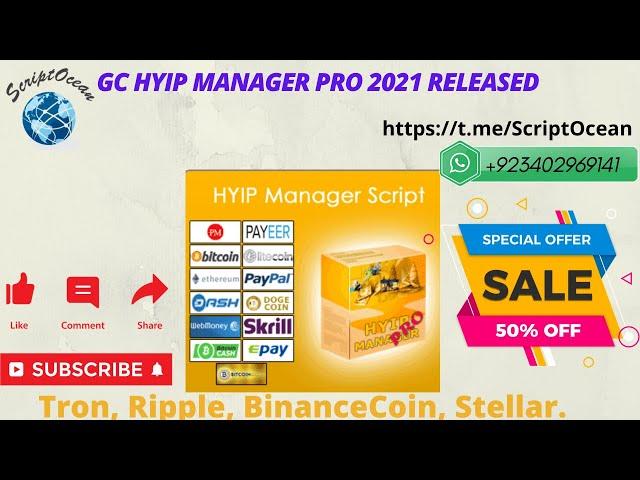 Gc Hyip Manager Pro 2021 Installation Nulled  #GCHYIPManager#HYIPScript#GOLDCODERS#HYIP#HYIPMANAGER