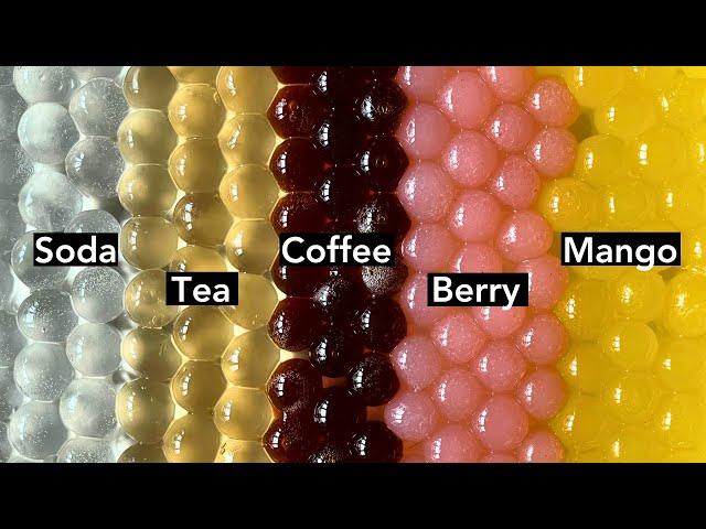 Popping Boba Recipe | Making Juicy Pearls for Bubble Tea