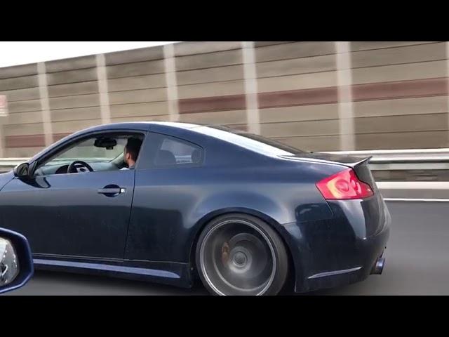 Supercharged G35 Coupe Acceleration LOUD!!