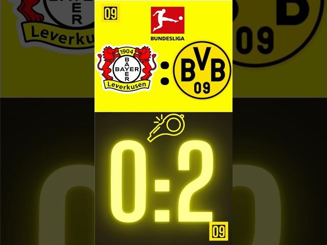 Leverkusen gegen Dortmund 0:2. Sieg für Borussia Dortmund in Leverkusen. #bvb  #bvb09 #mein09