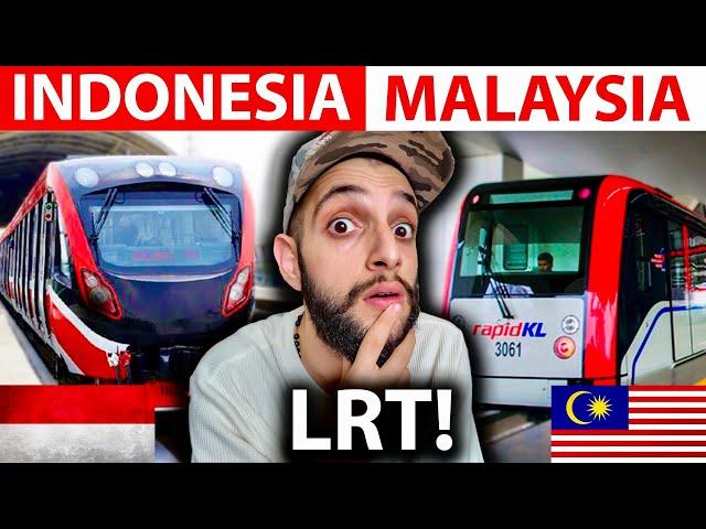 Public Transportation In Indonesia VS Malaysia! - Jakarta LRT VS Kuala Lumpur!