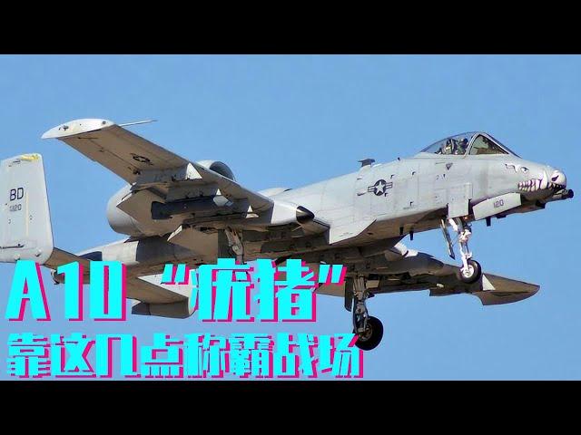 The A10 ”Warthog” special plane can fight and resist beating. It dominates the battlefield with the