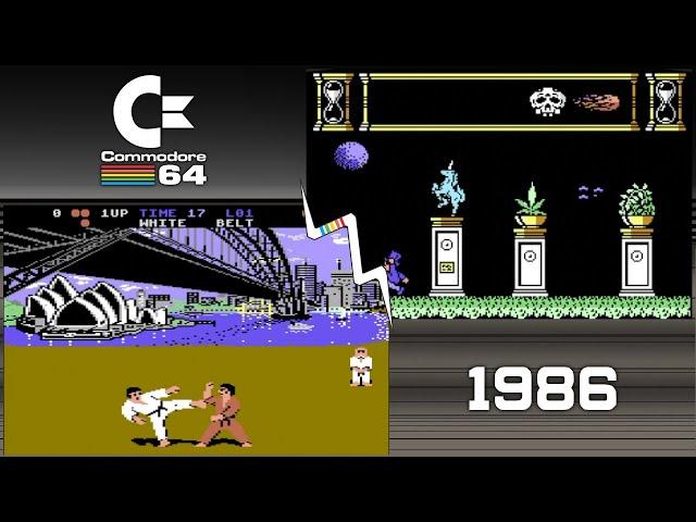Top 50 Commodore 64 (C64) games of 1986 - in under 10 minutes