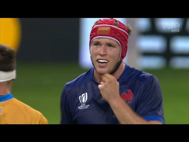 Full-time scenes in Lille as sloppy France beat Uruguay 27-12.