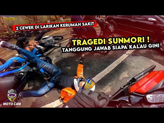 NMAX Crash Tabr4k 2 Cewek - Kaki Sob3k Gagal Cornering - Musibah Akibat Sunmori Arogan