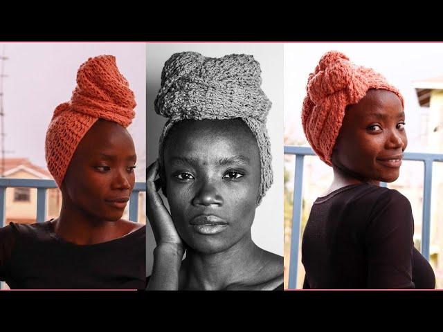 Crochet HeadWrap// Easy crochet head wrap