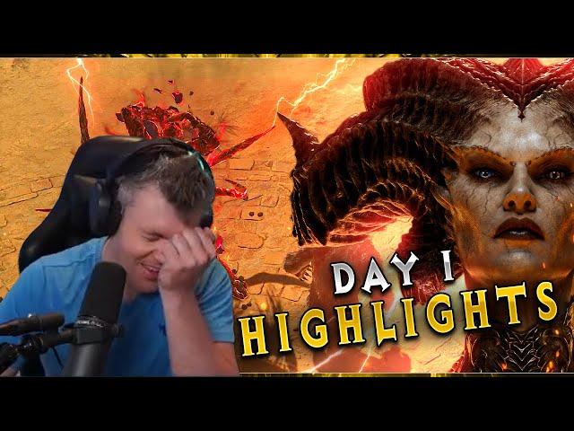 Day 1 Highlights - Crazy Drops and Funny Moments- Diablo IV