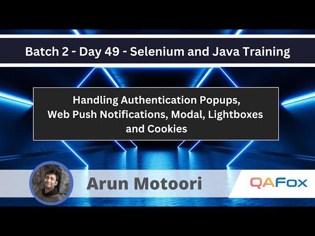 Handling Authentication Popups, Web Push Notifications, Modal, Lightboxes and Cookies dialogs #49