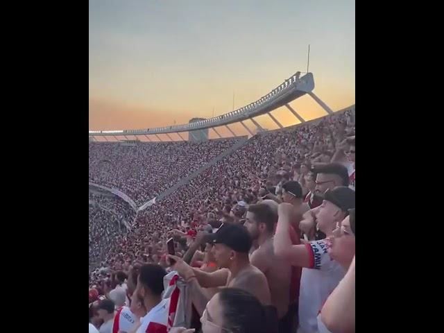 83,000 River Plate fans at their newly remodelled Monumental de Nuñes stadium 