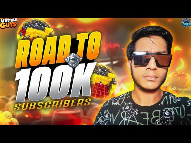 Road To 100k | Stumble Guys Live Legendary Block Dash | Stumble Guys Live Now #stumbleguys #100k