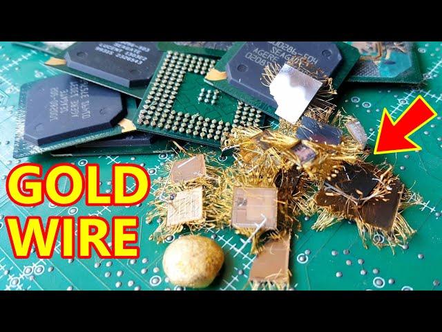 Gold wire from IC integrated circuit chips