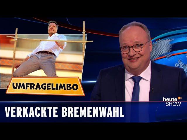 Grüne Imagekrise: Habecks Umfragewerte sind so schlecht wie nie | heute-show vom 19.05.2023