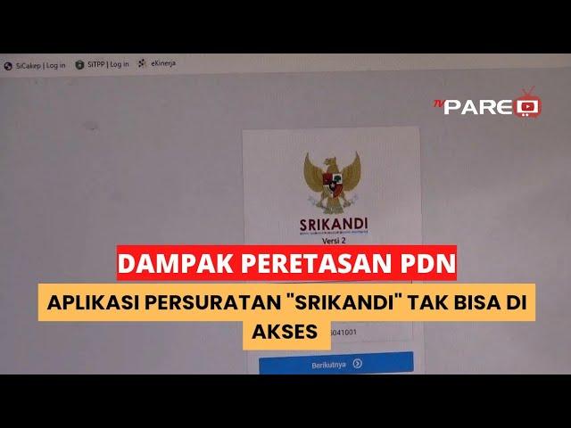 PUSAT DATA NASIONAL KOMINFO RI DIRETAS, APLIKASI PESURATAN PEMKOT BERDAMPAK