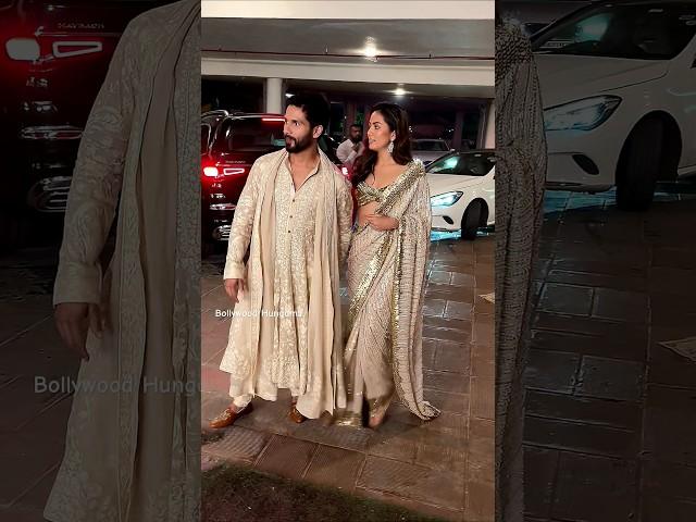 HOTTEST COUPLE #shahidkapoor & #mirarajput #mirakapoor at #manishmalhotra's #diwalibash #shorts