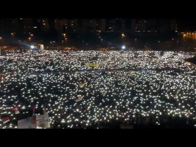 Massive protests continue in Podgorica, Montenegro 