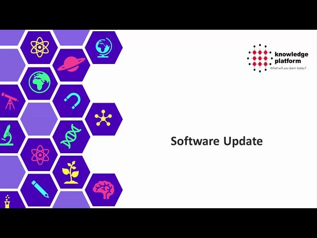 How to perform software update || English || Learn Smart Classroom || Knowledge Platform