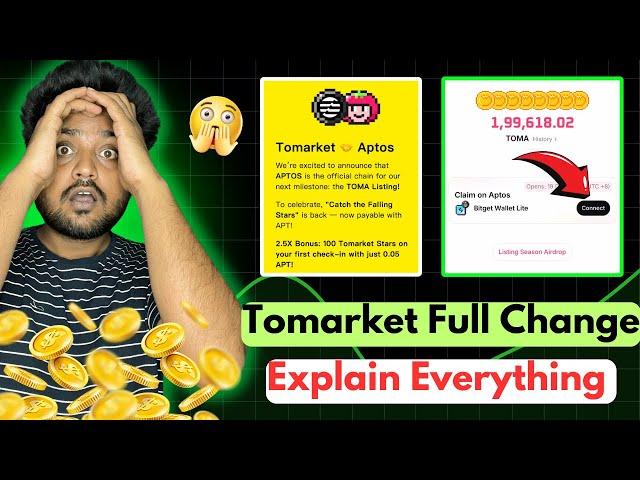 Tomarket Token Claim Option Change  Tomarket bitget wallet lite connect process | aptos new update