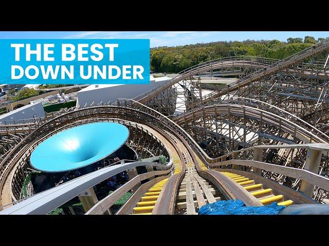 Leviathan Front Row POV | Australia's Most Intense Roller Coaster | Sea World, Surfer's Paradise