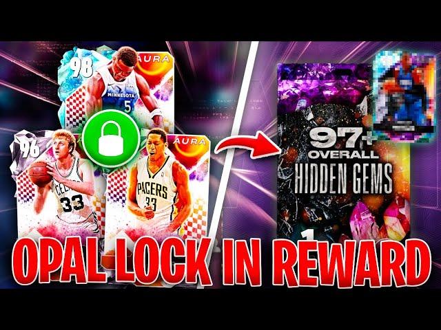 OPENING THE GALAXY OPAL HIDDEN GEM FROM LOCKING IN THE AURA SET IN NBA 2K25 MyTEAM!!