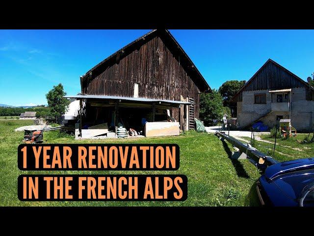 1 YEAR RENOVATION TIMELAPSE : UN APPARTEMENT DANS UNE GRANGE