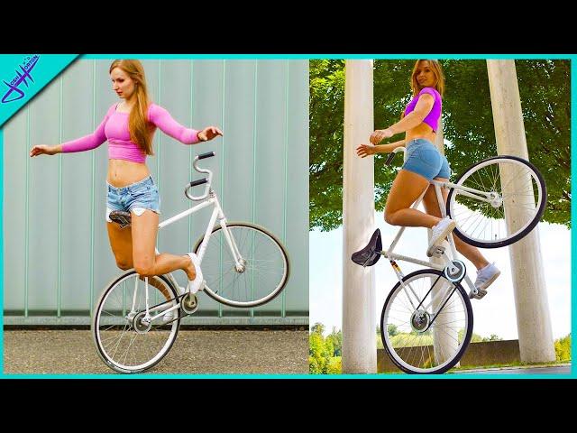 Her BIKE TRICKS will BLOW YOUR MIND!