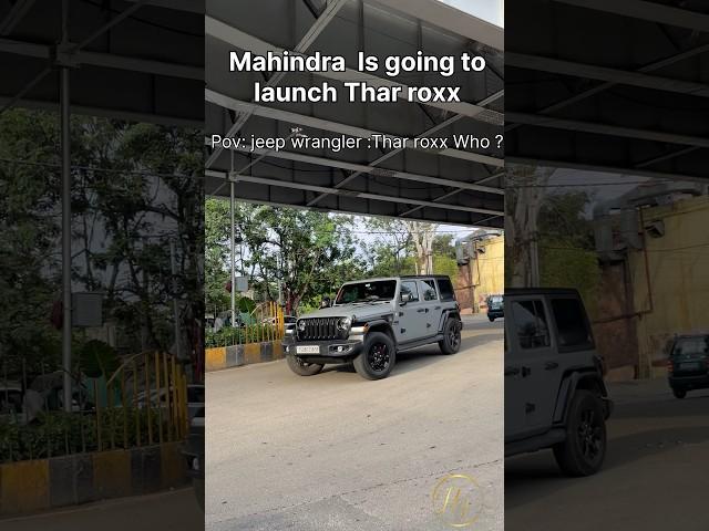 Thar roxx #thar #tharlover #jeep #automobile #trending #shorts #viralvideo #4x4 #fortuner #blackcar