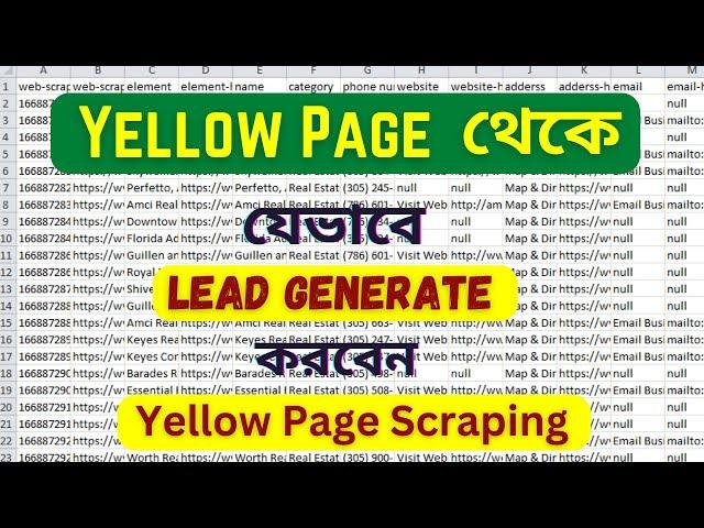 How to find real estate agents | Yellow Pages Scraping | B2B Lead Generation By Freelancer Prosanto