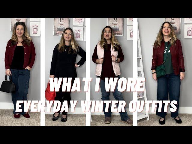 Everyday Casual Winter Outfits | What I Wore This Week | Realistic Winter 2024 Outfits | #ootd