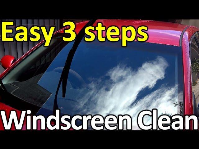 How to clean a WINDSCREEN (Top detailing SECRET)