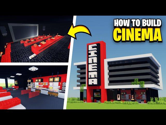 How To Build A CINEMA In Minecraft!