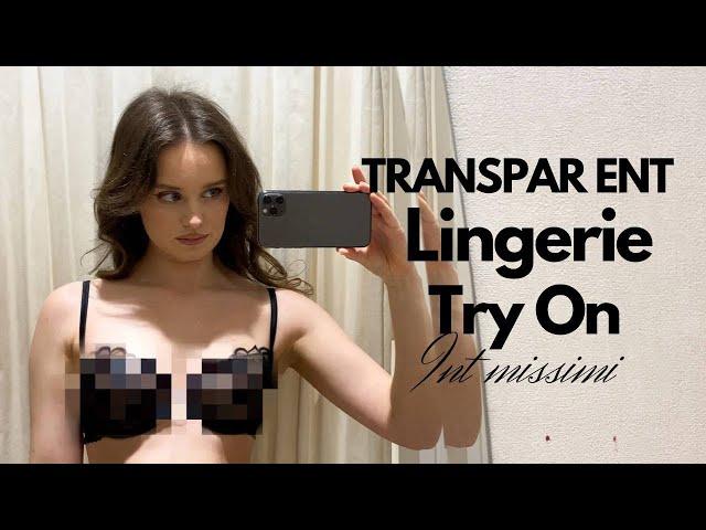 New coliection Lingerie Try On | Transparent