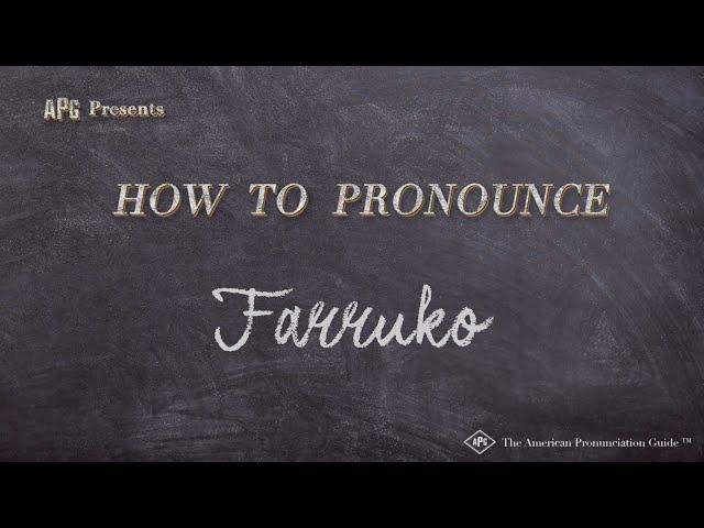 How to Pronounce Farruko (Real Life Examples!)