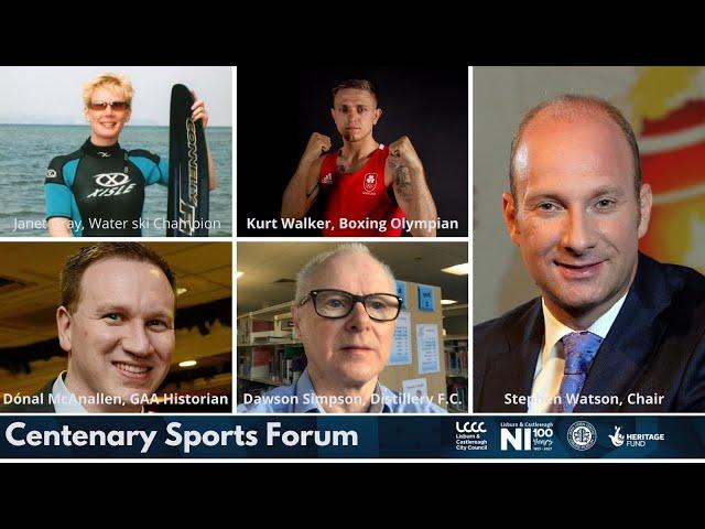 '100 Years of Sport in Northern Ireland, a discussion hosted by BBC NI's Stephen Watson,