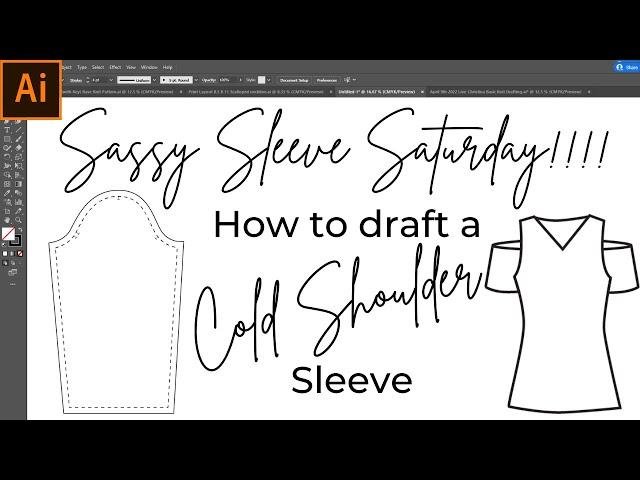 How to draft a Cold Shoulder Sleeve - Sassy Sleeve Saturday!