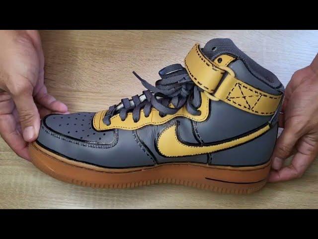 How to customize your shoes (Part 2 of 2) - NIKE AF1 edition. *Sketching on the actual shoes*