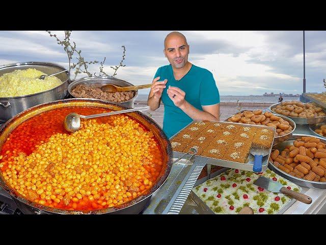 Street food in IZMIR  - UNDERGROUND ROASTED KOKOREC + Insane street food tour in Izmir Turkey