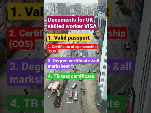 Documents for UK skilled worker visa 2023 | List of docs required for work visa in #uk #work #jobs