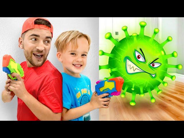 Chris defeats Viruses - Useful story for kids