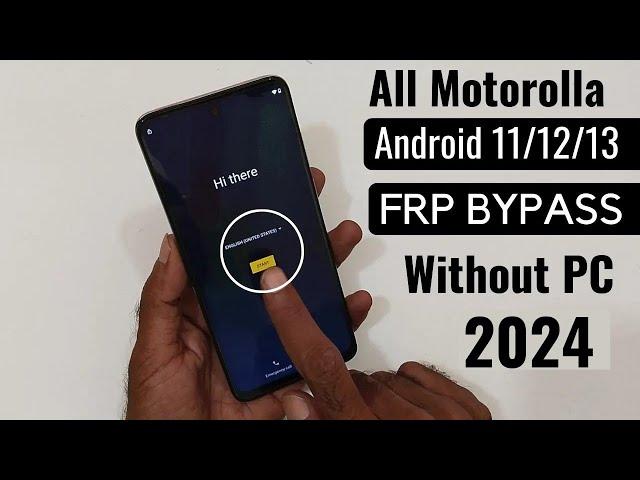 How To Bypass Frp Lock On Motorola Phone 2024 |Moto Frp Bypass  | Without Pc