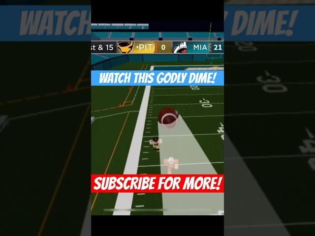 MOBILE QB FITS A GODLY DIME!  [Football Fusion 2 Roblox] #shorts