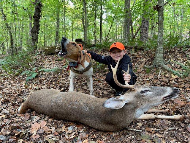 Blood Trailing Dog, Spud - Luke's First Deer