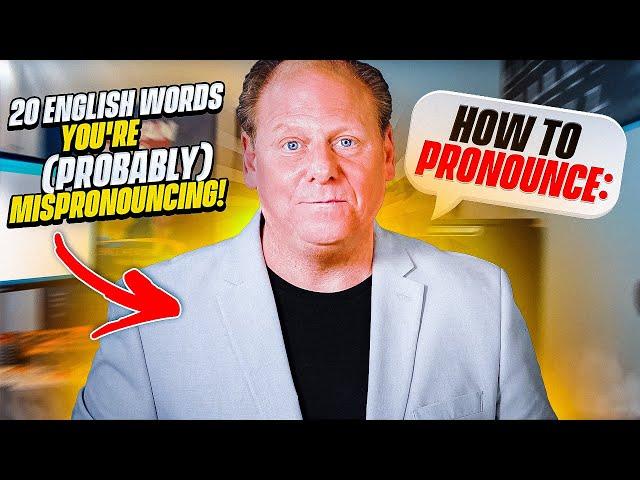 20 English Words You're (probably) Mispronouncing! | Difficult Pronunciation | Common Mistakes