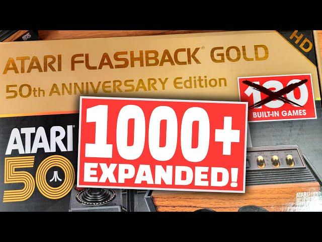 Add TONS of GAMES to the Atari 50th Anniversary Flashback Gold from AtGames