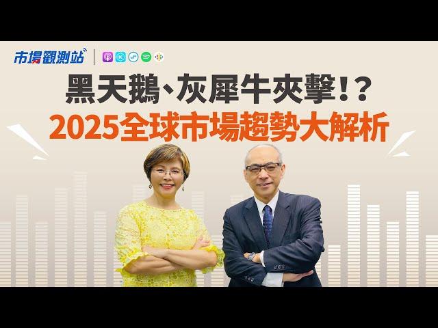 掠龜走鱉！？市場捉摸不定 黑天鵝、灰犀牛夾擊！？2025年全球市場趨勢大解析｜主持人陳碧芬 feat.台新投信董事長鄭貞茂 【#市場觀測站Podcast EP102】CC字幕 @cteevideo