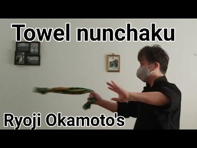 【Part 56】Let's do towel nunchaku in the room!　Ryoji Okamoto'style