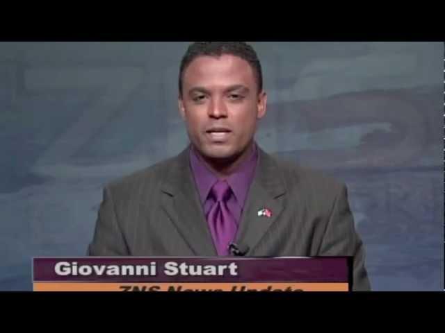 GiOVANNi STUART ~ ZNS TV-13 NEWS LIVE @ 5