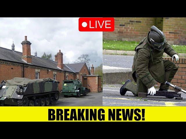  BREAKING - Knifeman RAMS Car In To Aldershot Army Barracks - Bomb Disposal Called!