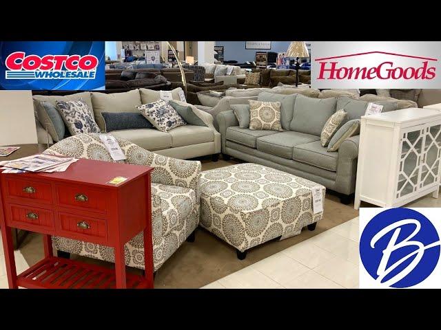 COSTCO HOMEGOODS BOSCOV'S FURNITURE SOFAS ARMCHAIRS TABLES SHOP WITH ME SHOPPING STORE WALK THROUGH